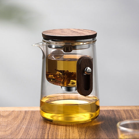 Portable Magnetic Glass Tea Set