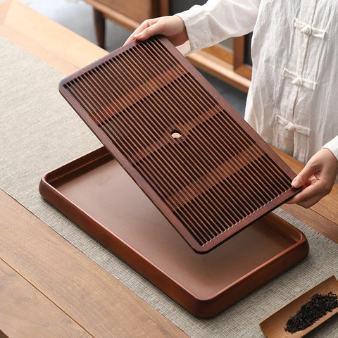 Traditional Wooden Tea Tray