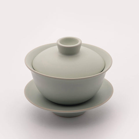 Porcelain Tea Bowl - Premium Light Green Matte Finish - TEAMOO