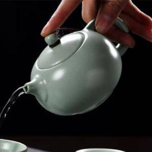 Ru Ci Porcelain Tea Pot - Premium Matte Finish - TEAMOO