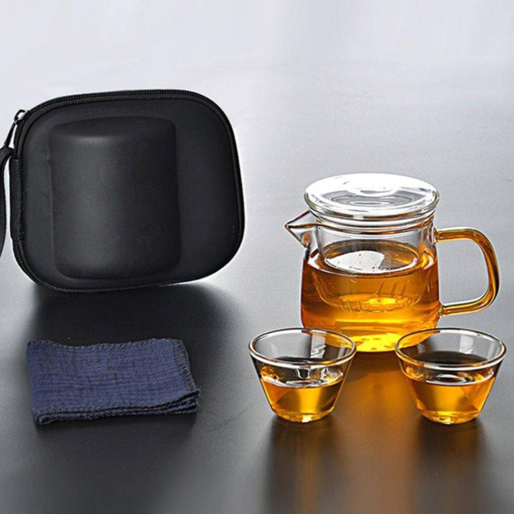 Portable Glass Tea Set - TEAMOO
